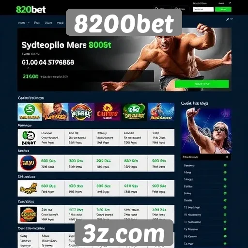 Avaliação das funcionalidades do site 8200bet
